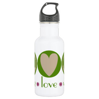 Bouteille D'eau Végétalien d'amour de paix