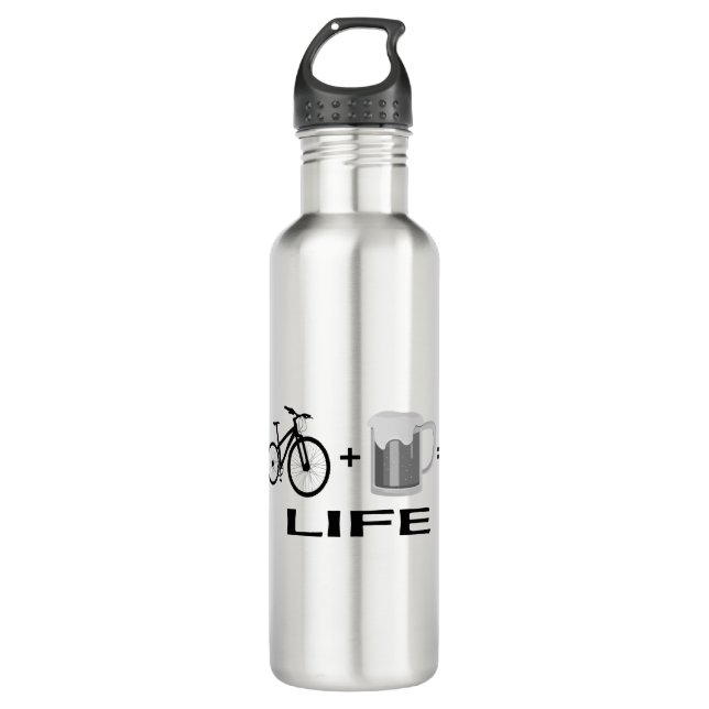 Bouteille D'eau Vélos et bière ! (Devant)