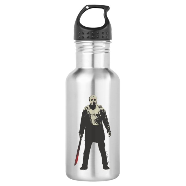 Bouteille D'eau Vendredi 13 | Jason Voorhees Caractère Art (Devant)
