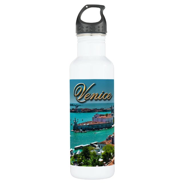 Bouteille D'eau Venise, Italie - vue aérienne (Devant)