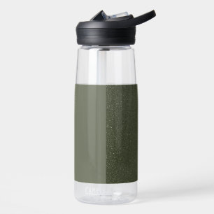 Bouteille d'eau verte à deux tons personnalisable