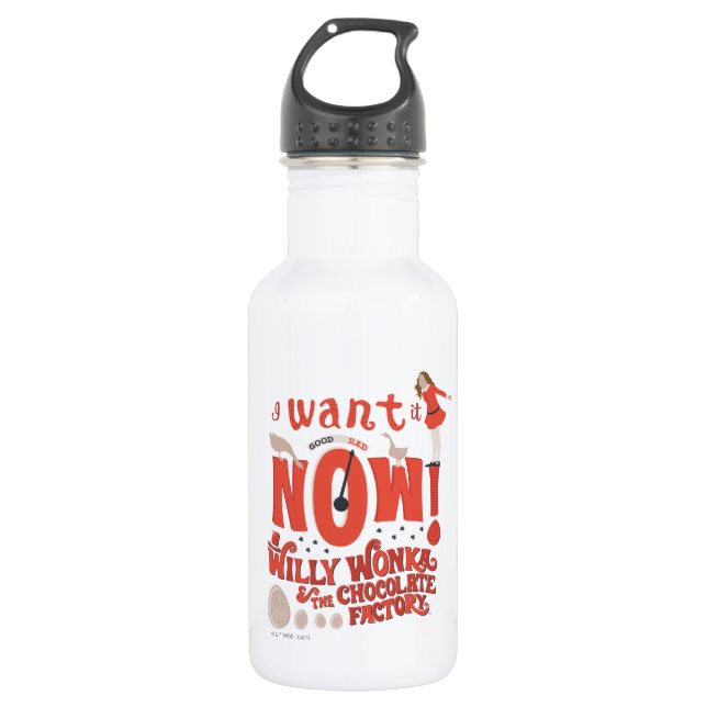 Bouteille D'eau Veruca Salt - Je Le Veux Maintenant! (Devant)