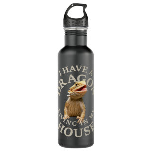 Bouteille D'eau Vêtements de dragon à poils Pogona Barbata Lizard