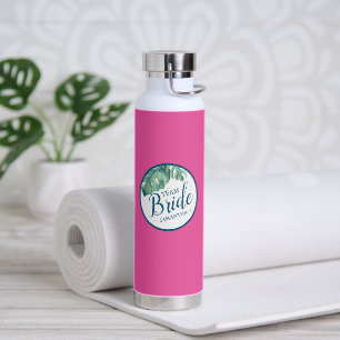 Bouteille D'eau Vibrant rose et blanc Personnalisé