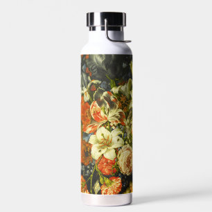 Bouteille D'eau Vie morte avec fleurs et fruits
