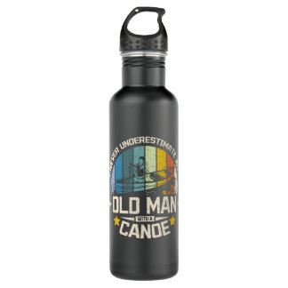 Bouteille D'eau vieil homme avec canot