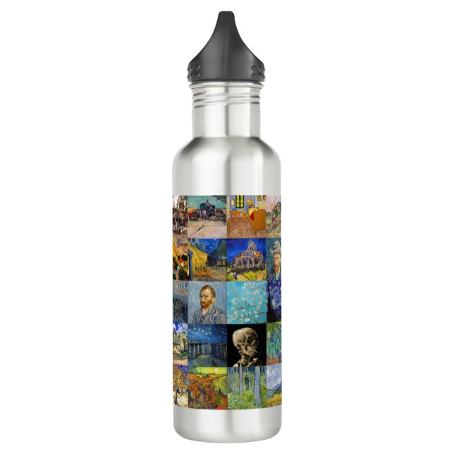 Bouteille D'eau Vincent van Gogh - chefs-d'oeuvre Mosaic Patchwork (Gauche)