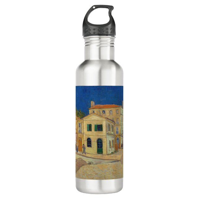 Bouteille D'eau Vincent van Gogh - Maison Jaune / Rue (Devant)