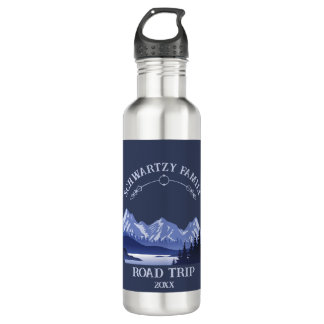 Bouteille D'eau Vintage Blue Mountain Lake Sunset