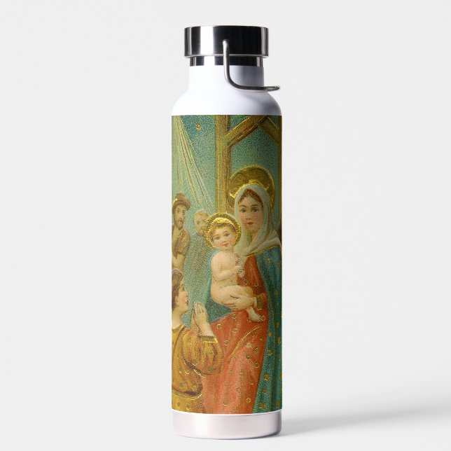 Bouteille D'eau Vintage Edwardian Era Nativity Christmas Card (Gauche)