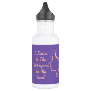 Bouteille d'eau violette personnalisée