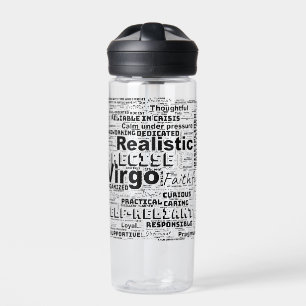 Bouteille D'eau Virgo Zodiac Mot Cloud Inspiration