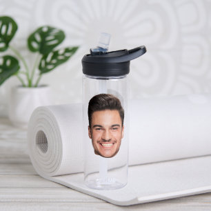 Bouteille D'eau Visage personnalisé sur mesure