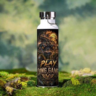 Bouteille D'eau VLLC Play The Long Game Motivation Crocodile