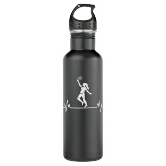 Bouteille D'eau Volleyball Heartbeat Funny Volleyball Sport Cadeau