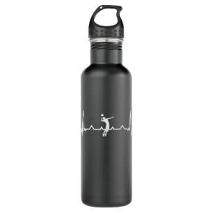 Bouteille D'eau Volleyball Heartbeat - Volley ball Cadeau
