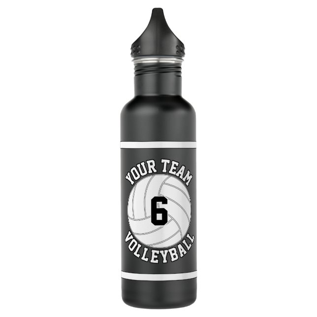 Bouteille D'eau Volleyball Personnalisé Nom de l'équipe et numéro  (Gauche)