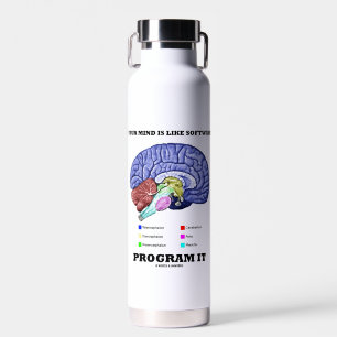 Bouteille D'eau Votre esprit est comme logiciel programme Il conse