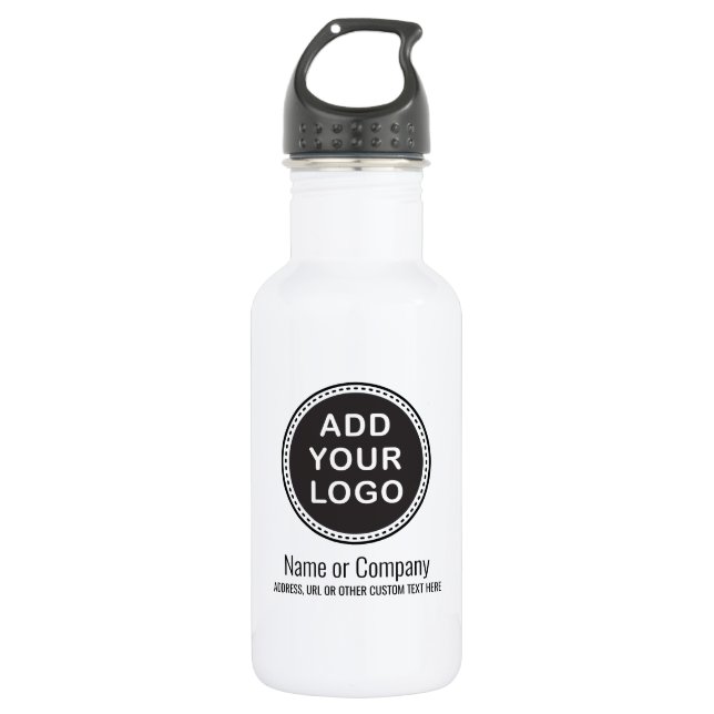 Bouteille D'eau Votre logo ou graphique et texte faits sur (Devant)