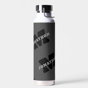 Bouteille D'eau Votre nom ou nom commercial   Masculine moderne Gr