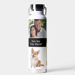 Bouteille D'eau Vous êtes la meilleure personnalisée 4 photos souv