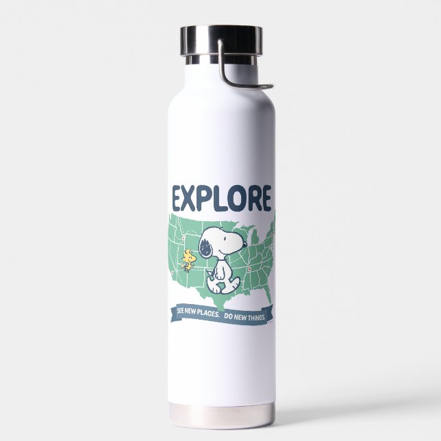 Bouteille D'eau Voyage sur route | Explorez les cacahuètes (Gauche)