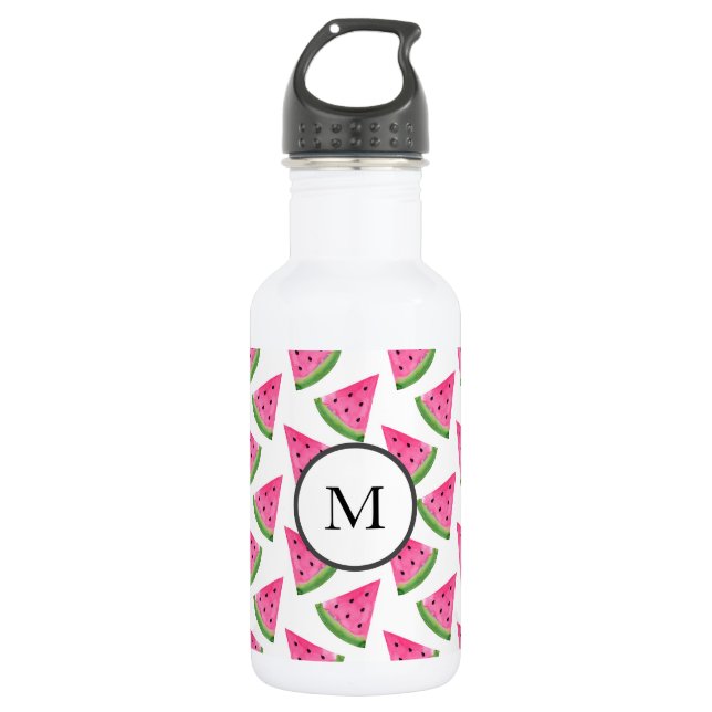 Bouteille D'eau Watercolor Watermelon Motif (Devant)