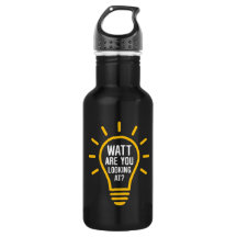 Watt drôle de citation d'électricien regardant