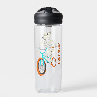 Bouteille D'eau Werewolf Skeleton on a BMX Bike Personalized