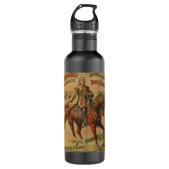 Bouteille D'eau Western Buffalo Bill Wild West (Devant)