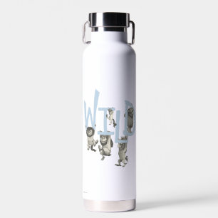 Bouteille D'eau WILD   Wild Things et Max - Bleu