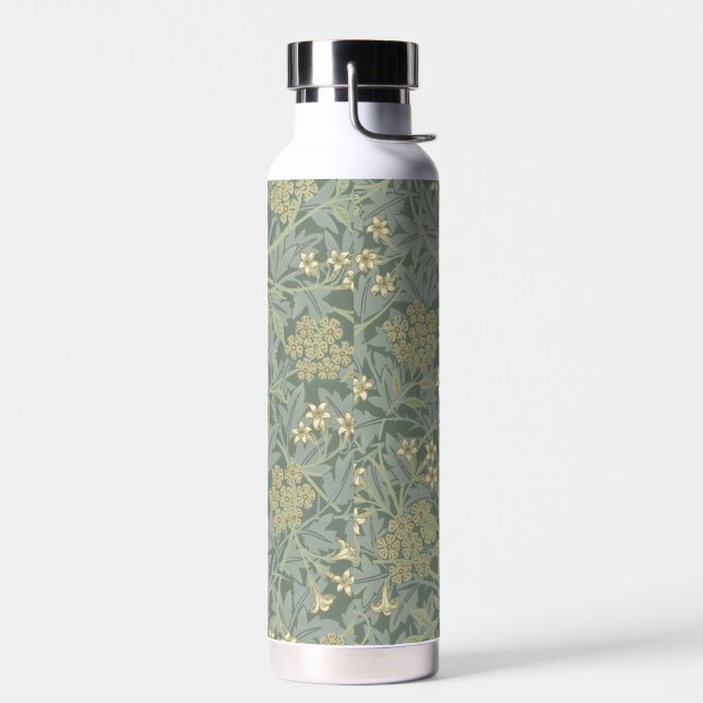 Bouteille D'eau William Morris Jasmine Bleu Vert Art Botanique (Gauche)