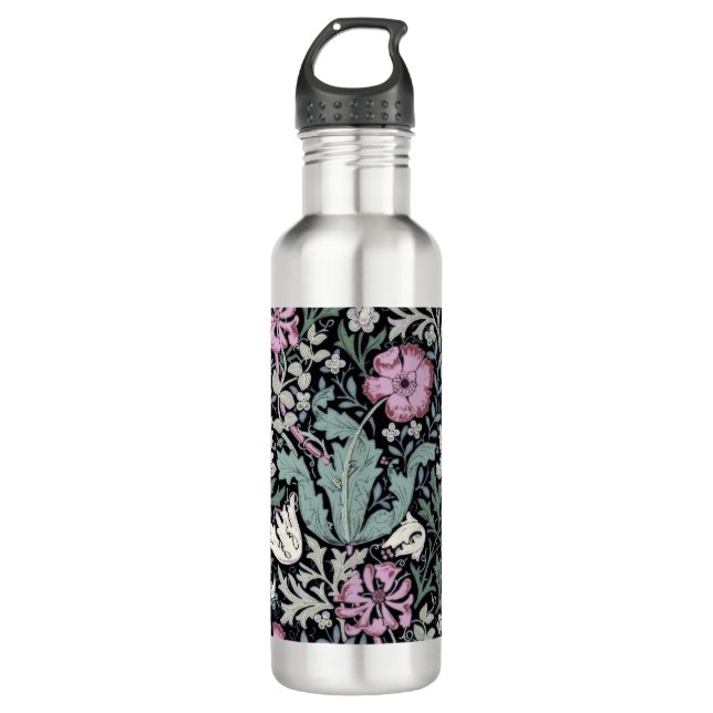Bouteille D'eau William Morris Poppy Botanical Victorian Wallpaper (Devant)