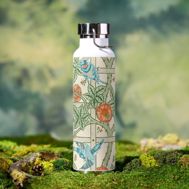 Bouteille D'eau William Morris Trellis Victorian Wallpaper (Extérieur (pivotée))