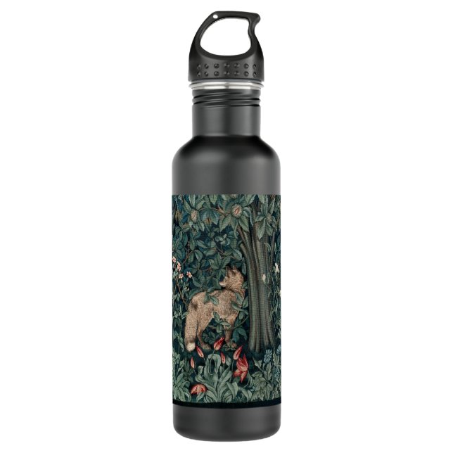 Bouteille D'eau William Morris Woodland Tapestry Fox (Devant)