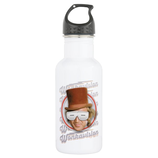 Bouteille D'eau Willy Wonka dans les lunettes de Wonkavision (Devant)