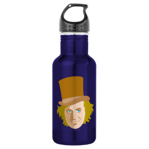 Bouteille D'eau Willy Wonka Stenciled Face Graphisme