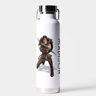 Bouteille D'eau Wonder Woman Blocage   Ajouter Votre Nom