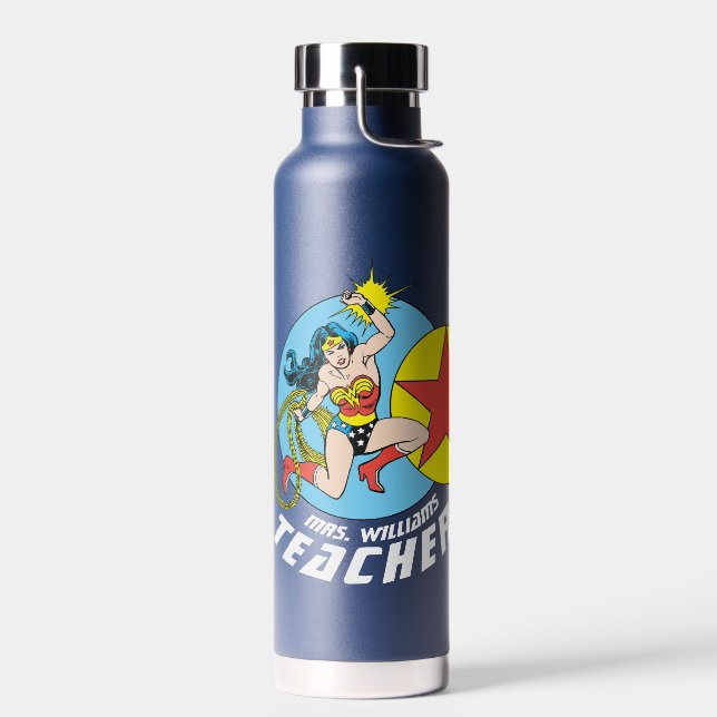 Bouteille D'eau Wonder Woman Étoile rouge enseignant (Gauche)