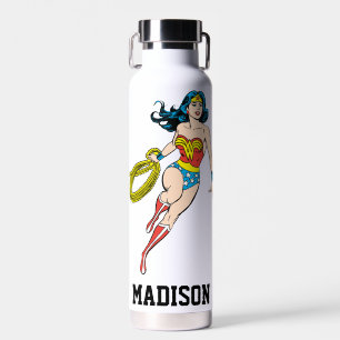 Bouteille D'eau Wonder Woman Run Ajouter Votre Nom