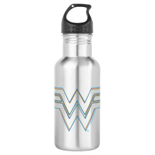 Bouteille D'eau WW84 Logo de la femme éclatée RVB