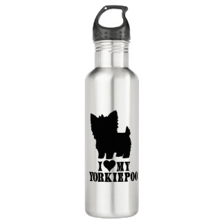 Bouteille D'eau Yorkie Poo - J'aime My Yorkie Poo