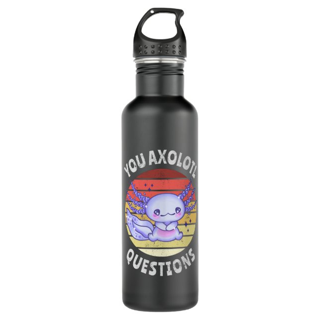 Bouteille D'eau You axolotl questions (Devant)