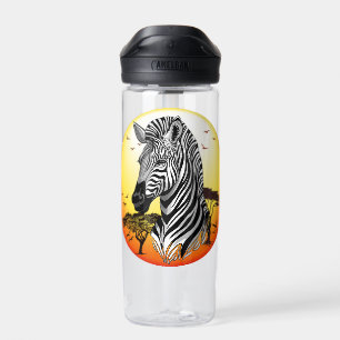 Bouteille D'eau Zebra African Savanna Wild Animal