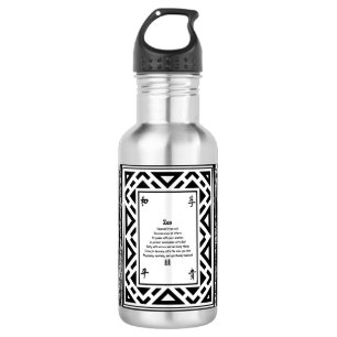 Bouteille d'eau zen