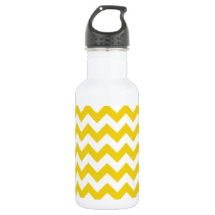 Bouteille D'eau Zigzag jaune, Chevron jaune, Motif géométrique