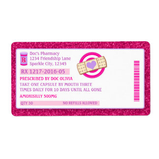 Bouteille d'ordonnance Doc Étiquettes étincelle