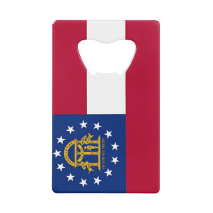 Bouteille en acier avec drapeau de Géorgie, USA