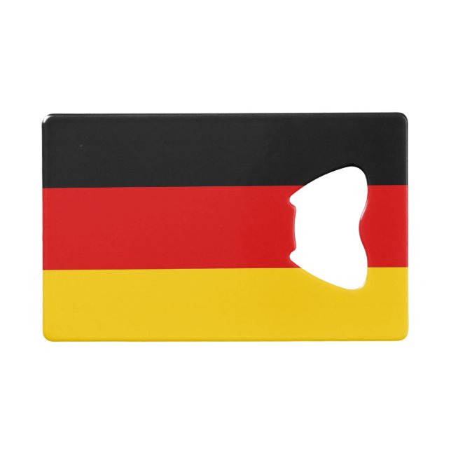 Bouteille en acier avec drapeau de l'Allemagne (Devant (Horizontal))