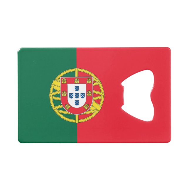 Bouteille en acier avec drapeau du Portugal (Devant (Horizontal))